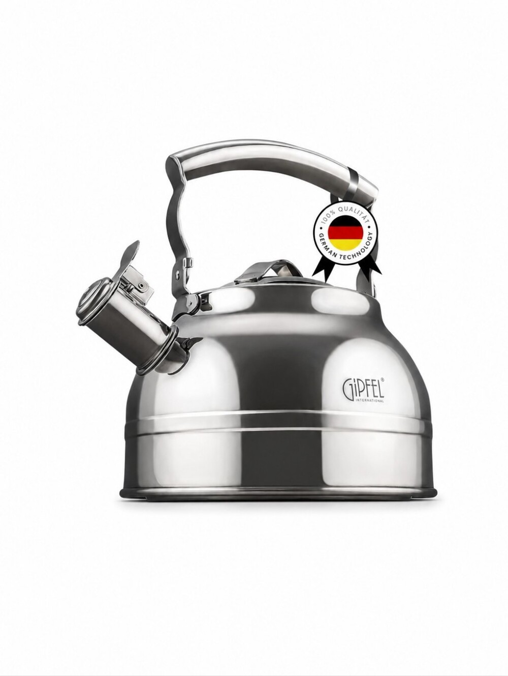 Gipfel International 2.2L Stainless Steel Whistling Tea Kettle Induction Ready